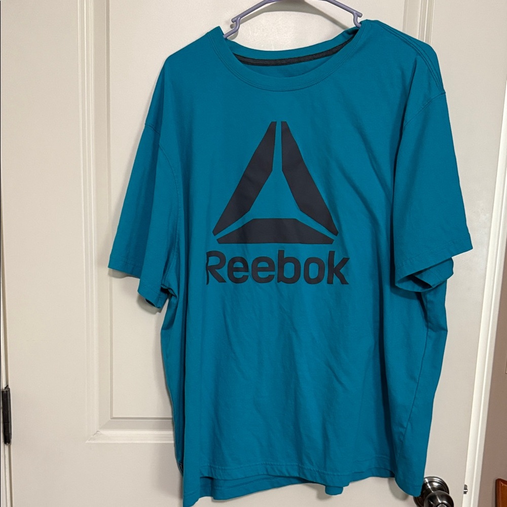 Reebok Teal T-Shirt with Black Logo